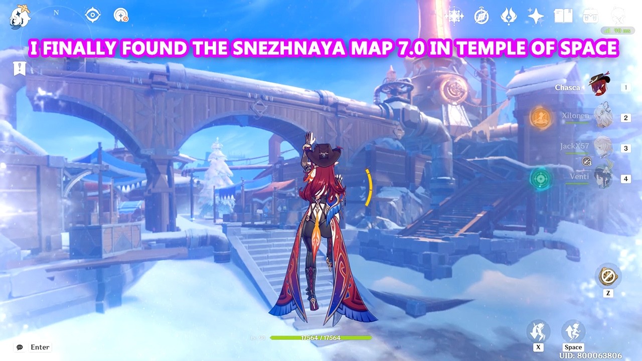 I Finally Found the Snezhnaya Map 7.0 in Temple of Space : Genshin Impact Secret Revealed