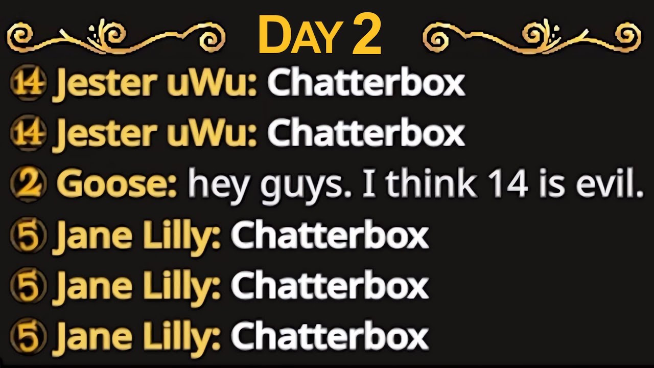 everyone claimed jester.