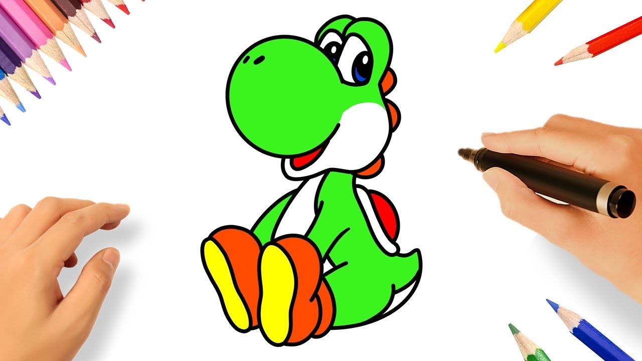 COMMENT DESSINER YOSHI FACILEMENT | MARIO BROS