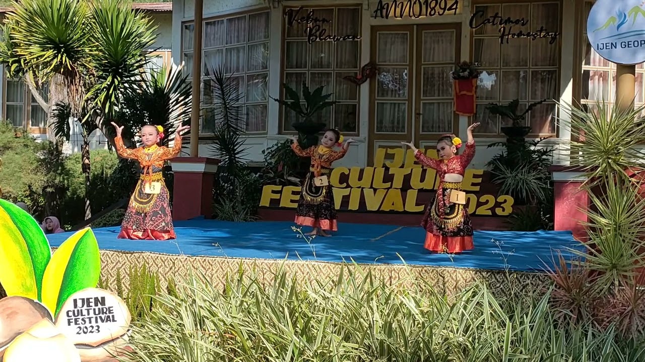 Juara 1, 2, dan 3 Tari Molong Kopi TK Kategori Tunggal Ijen Culture Festival 2023