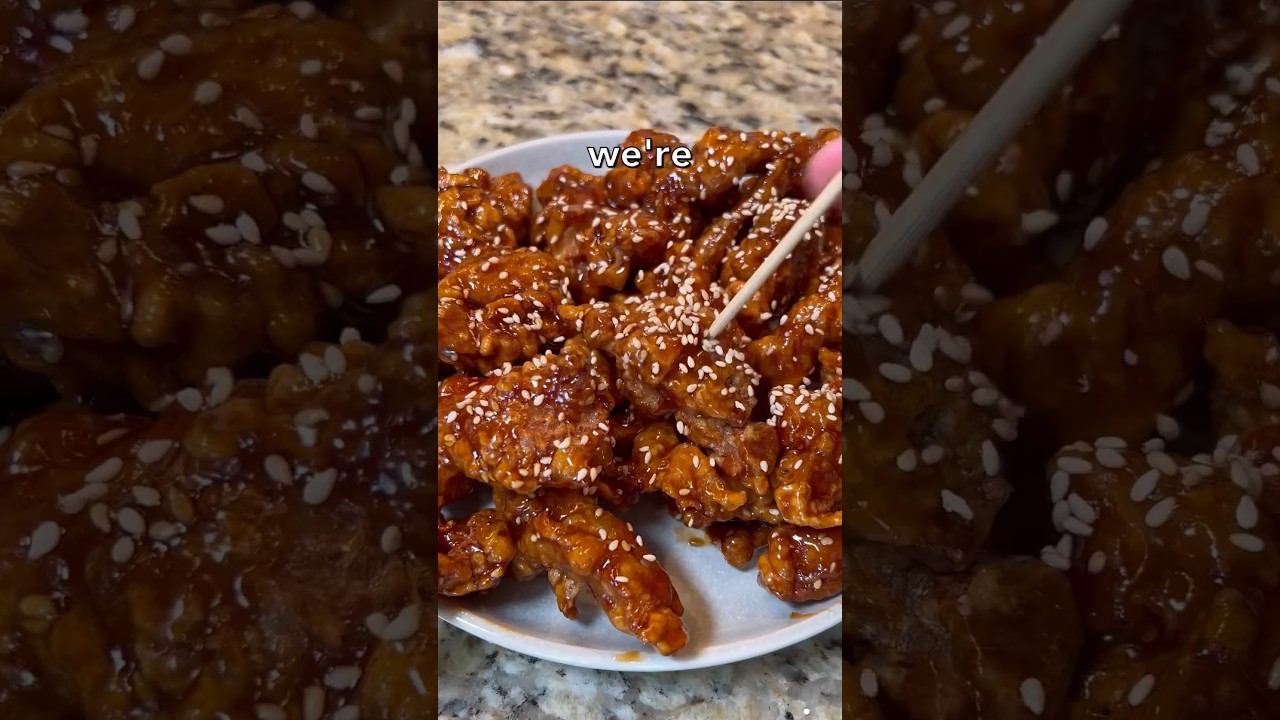 Crispiest sesame chicken 🥵