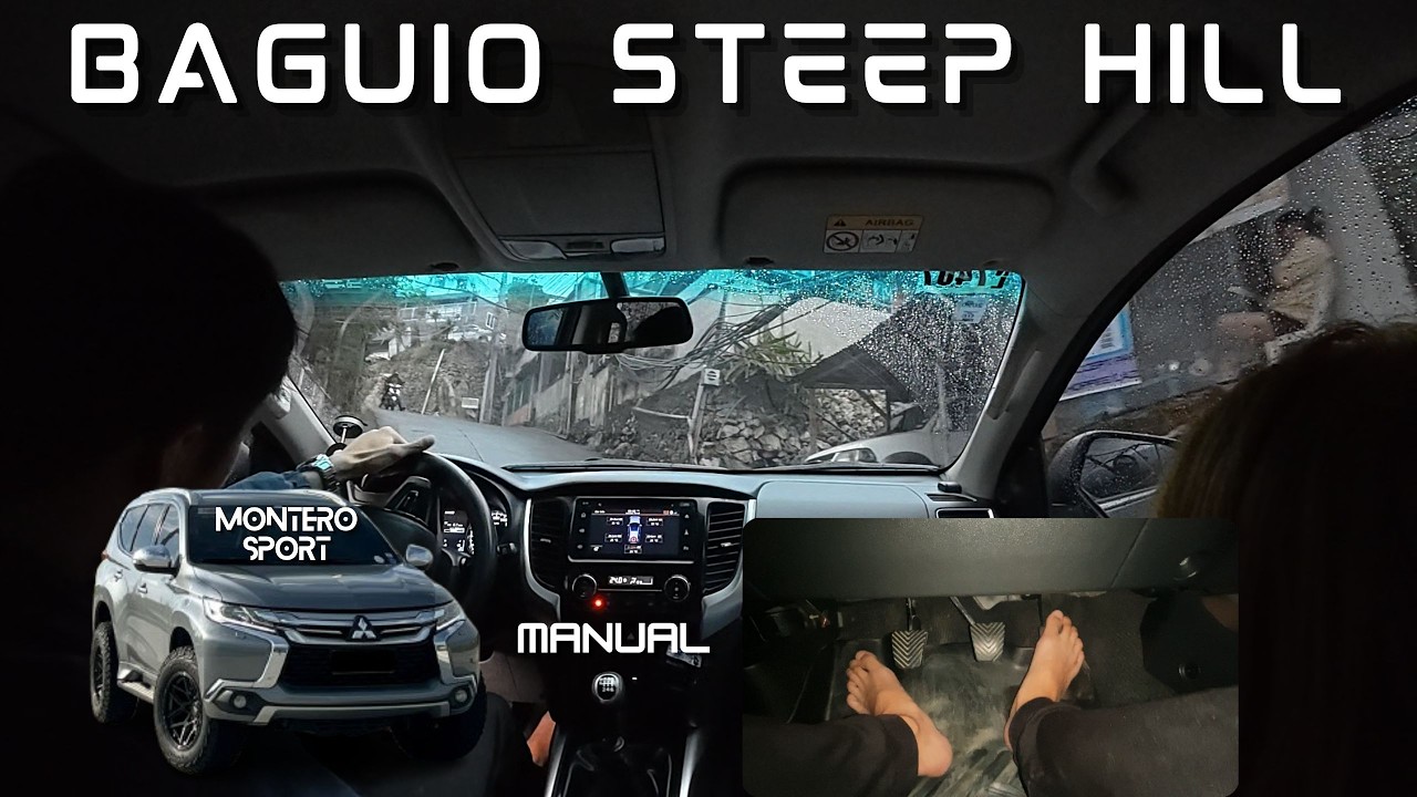 POV DRIVE: Steep Hill driving + Pedal Cam | Montero Sport Manual Transmission