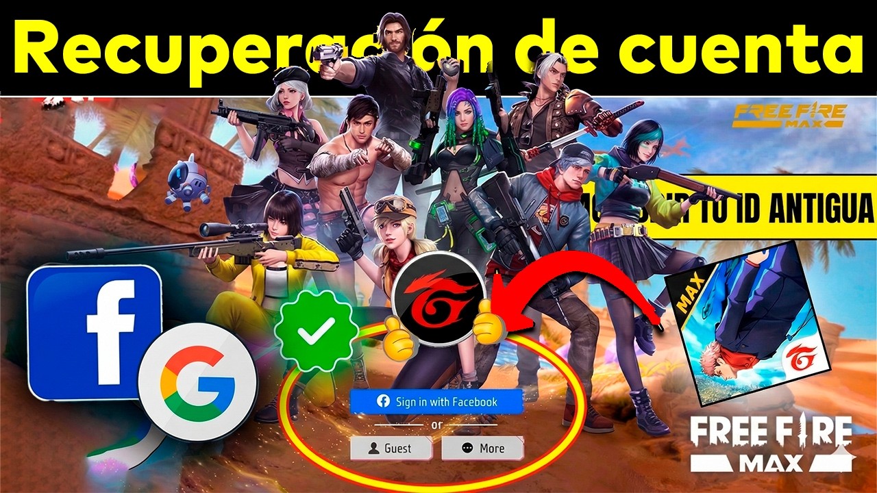 ✅Como Recuperar Cuenta de FREE FIRE SOLO con ID ❌