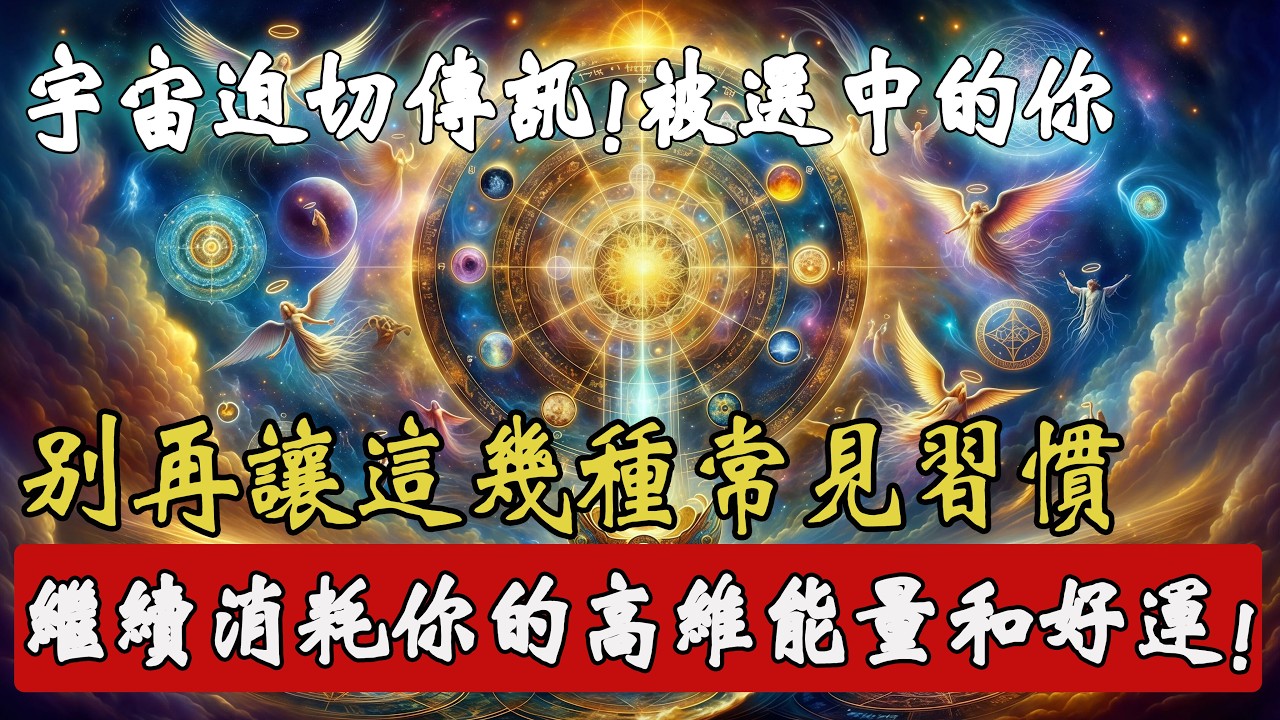 刷到就是救你！天選之人必看，這幾種常見習慣正在破壞你的運氣與高維連接，宇宙緊急提醒，別再錯過！