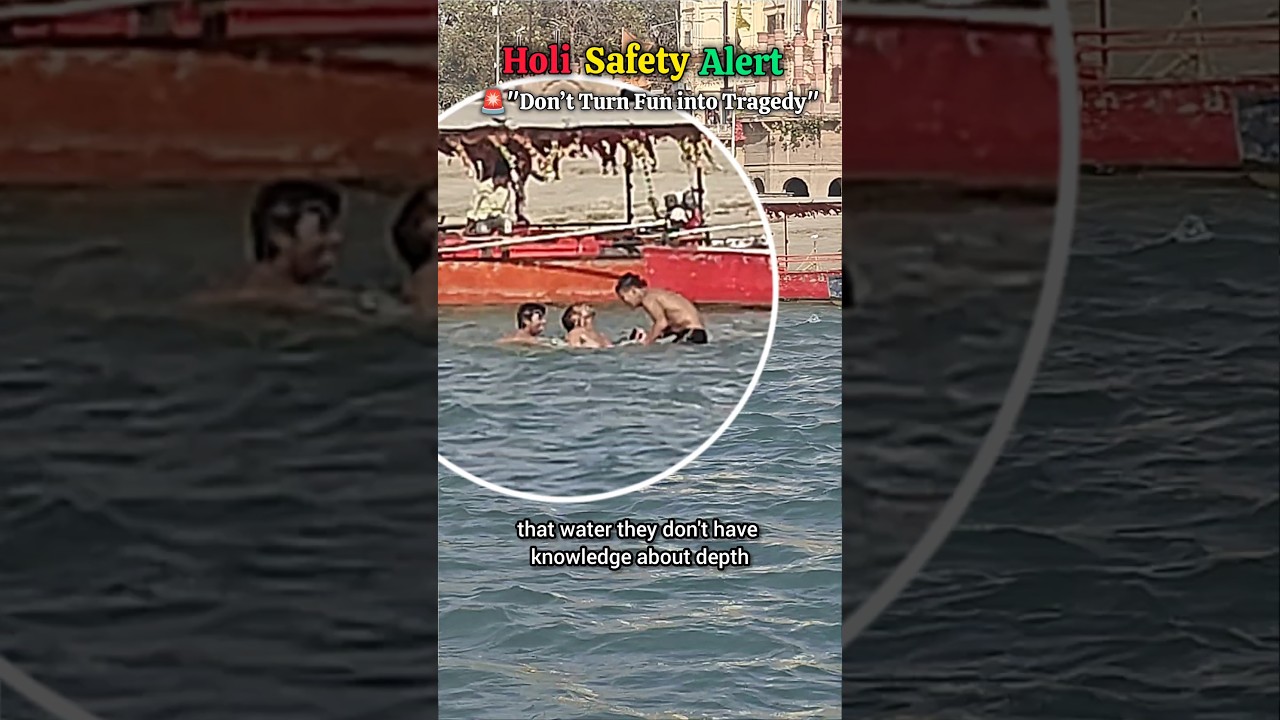 Don't Turn Fun into Tragedy: Holi Safety Alert ⚠️ #swimming #watersafety #holi2026 #drowning