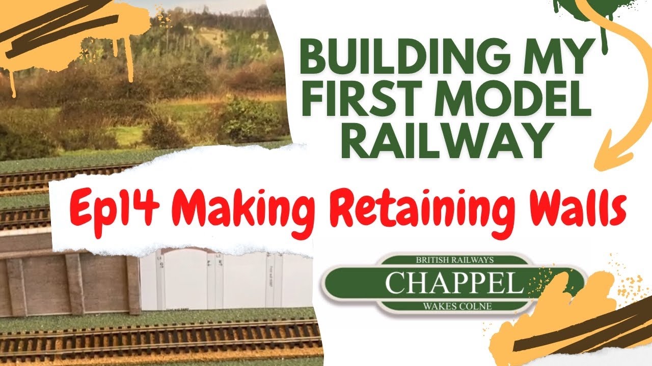 14 Building my first model railway - Making retaining walls