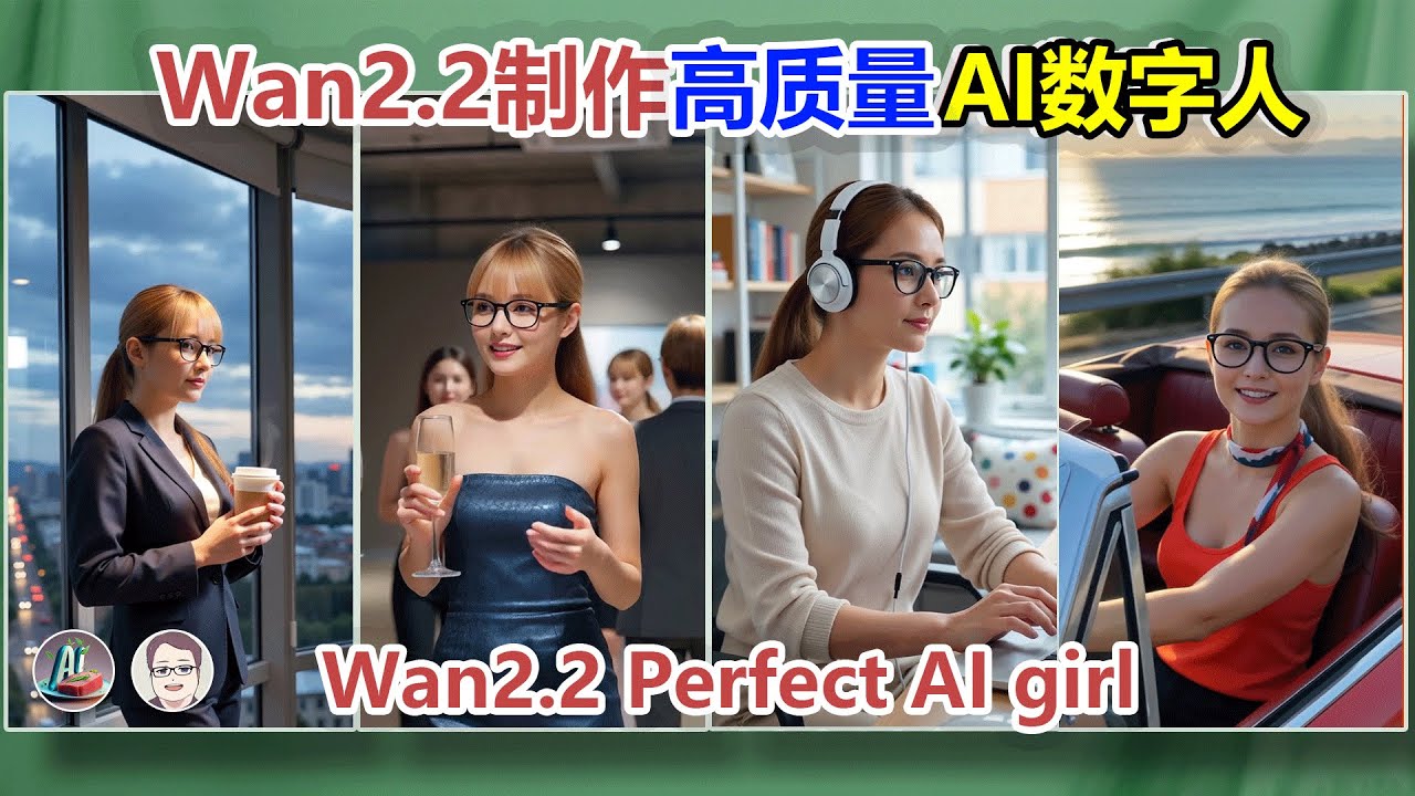 wan2.2 终极工作流：用Lora打造完美高清数字人，附独家放大技巧+低显存方案！|Create Flawless HD Digital Humans with Wan2.2 and Lora