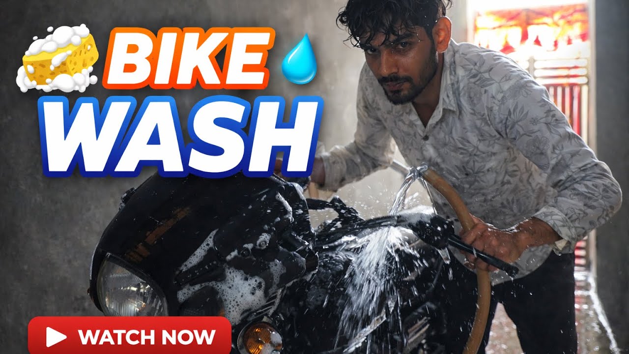 आज kar दी अपनी bike की woshing 🚿⛲️✅|Ankit saini| Video ❤️|
