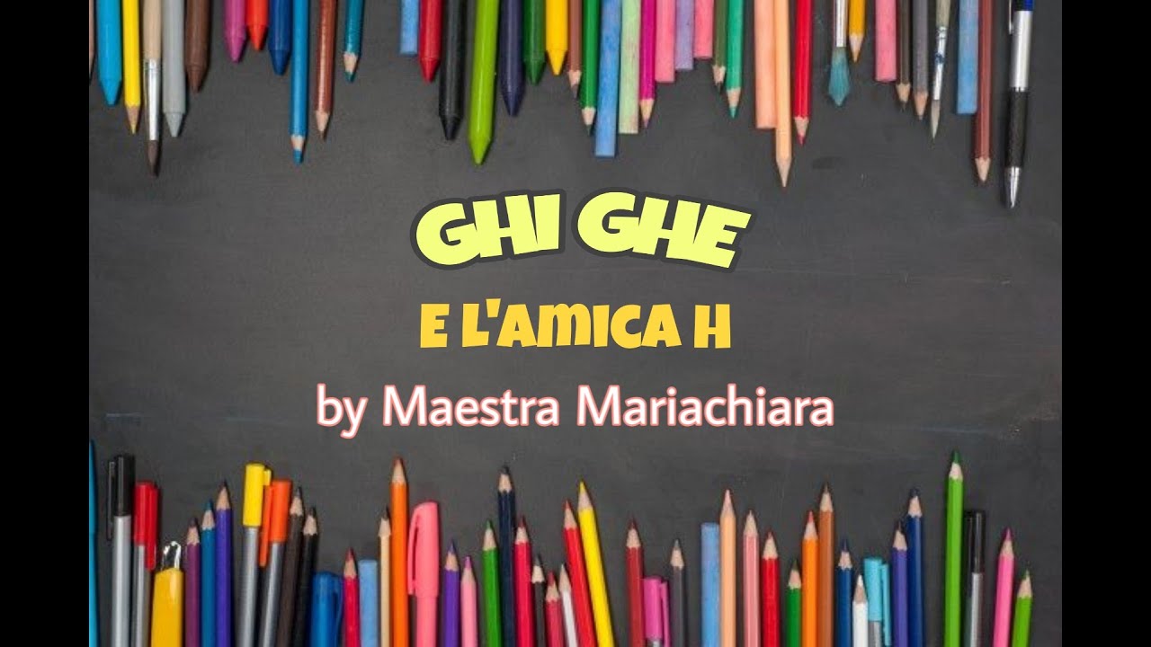 Come imparare l'italiano-La lettera G - GHI GHE e l'amica H-per bambini-Didattica a Distanza