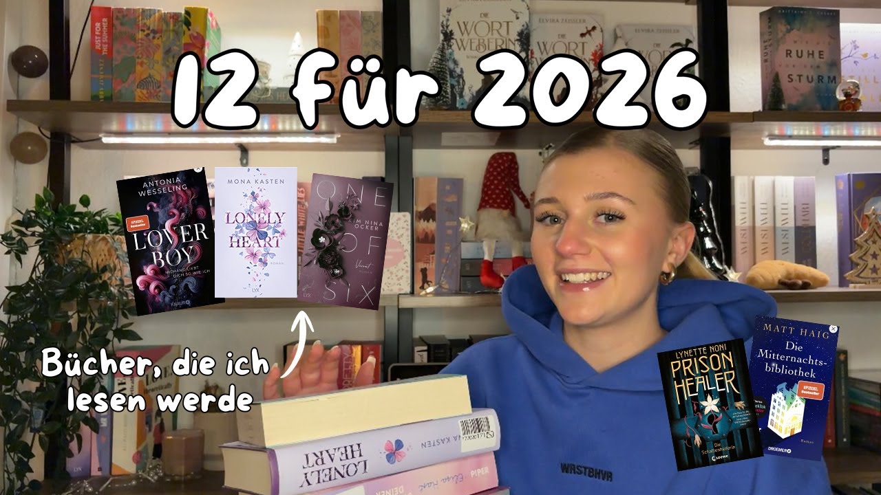 12 Bücher, die ich in 2026 lesen werde! 📖✨🤍