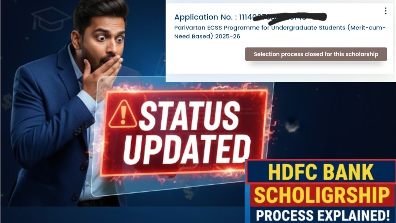 Hdfc Scholarship Selection Process Close For This Scholarship Meaning. Scholarship Status Close Mean