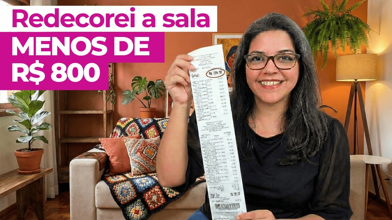 Transformei uma sala com MENOS DE R$ 800 | SIMPLICHIQUE