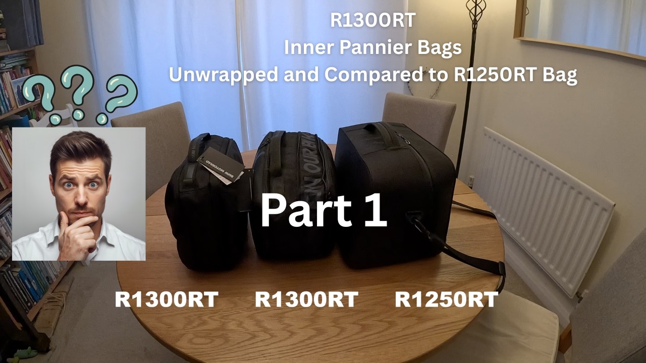 New R1300RT Inner Pannier Bags Unwrapped