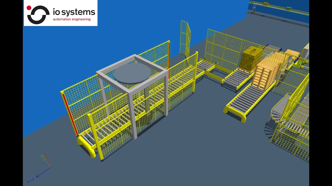 IO Systems Robotic Palletising Simulation