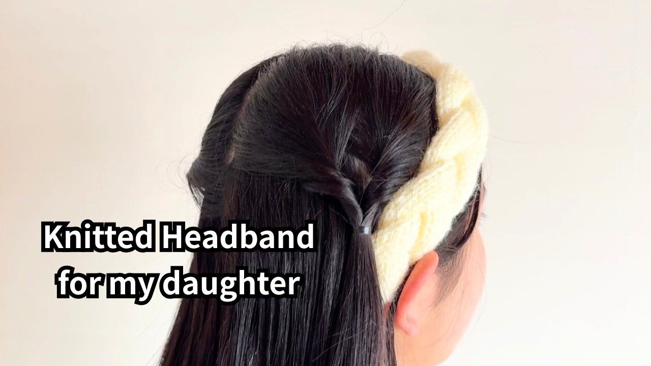 Knitting a Headband for My Daughter | Quiet Mom Life in Japan
