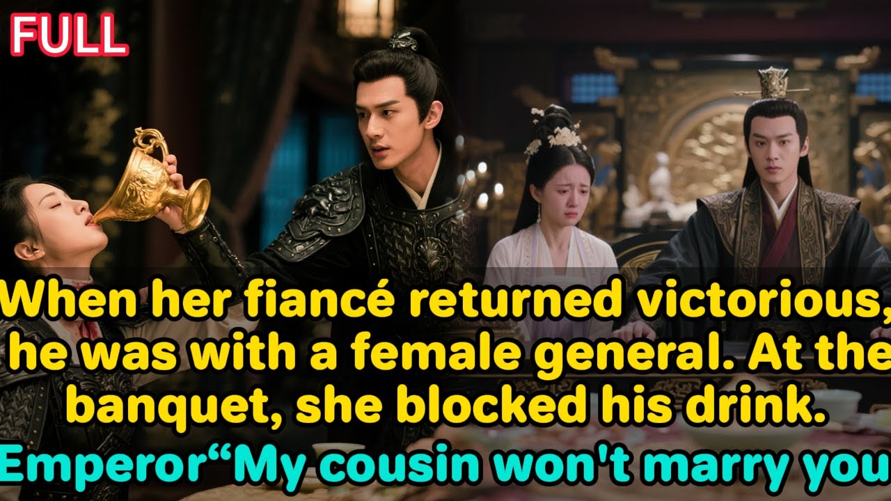 When her fiancé returned victorious,he was with a female general.The banquet, she blocked his drink.