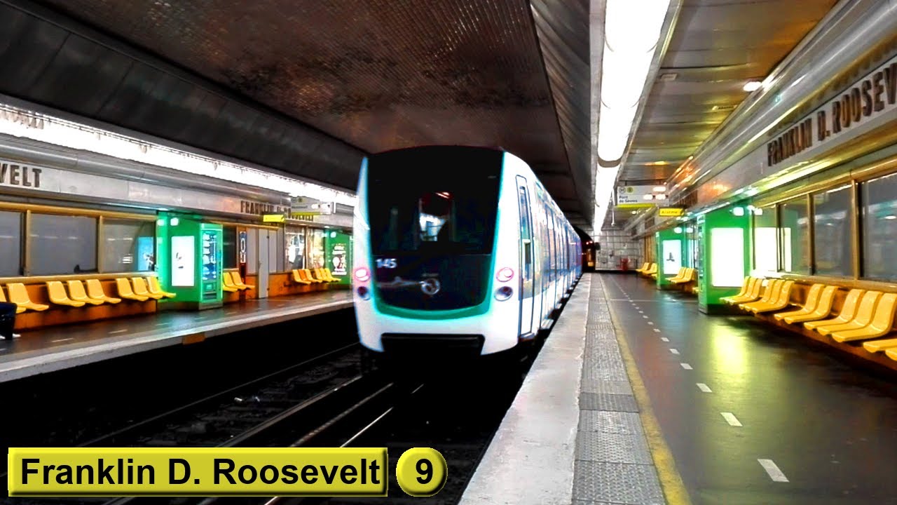 Франклин Д. Рузвельт | линия 9 : Парижский метрополитен ( RATP MF01 )