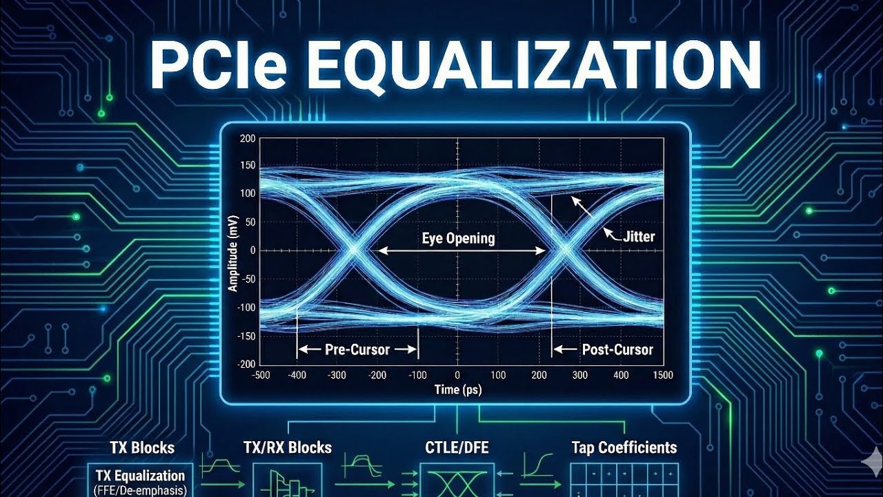Объяснение выравнивания PCIe | Что такое выравнивание в PCIe | Выравнивание передатчика и приёмника