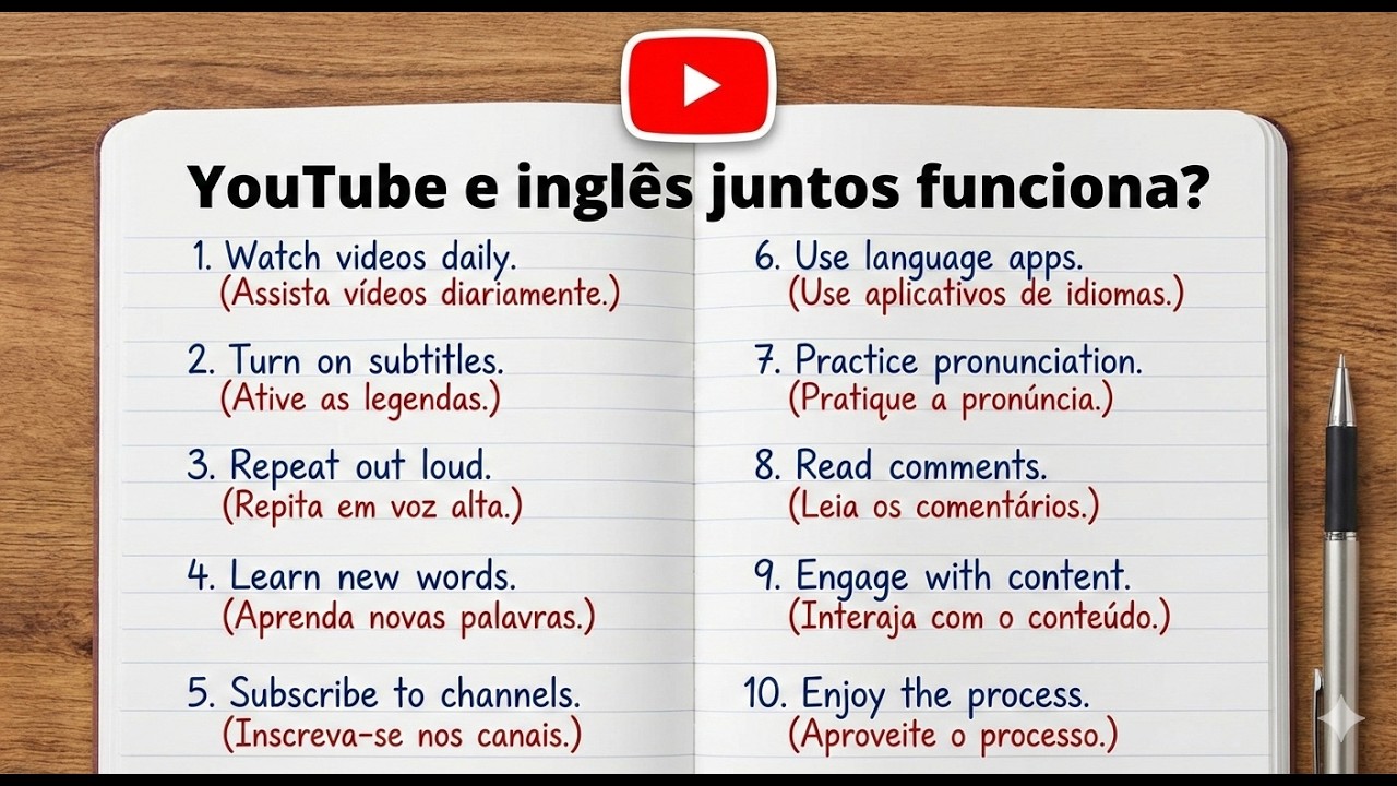 Youtube para aprender inglês?