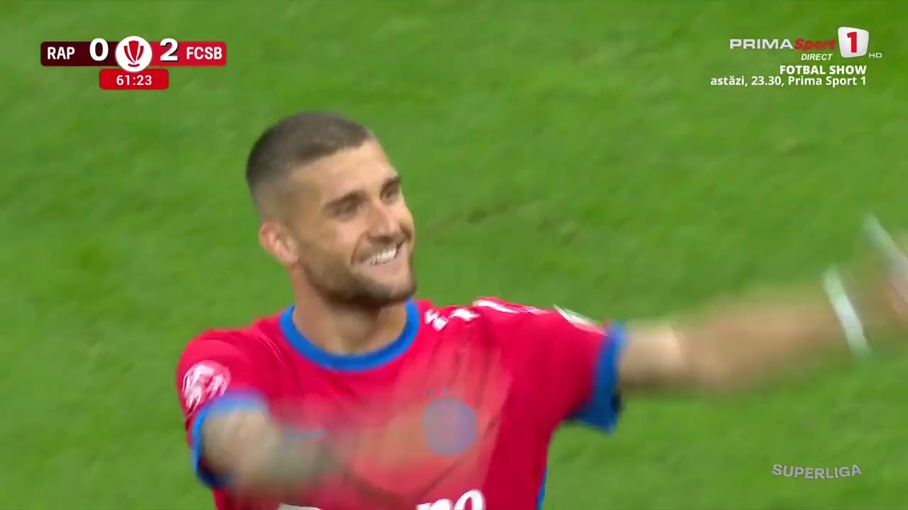 REZUMAT: Rapid – FCSB 2-2. FCSB a avut 2-0 şi bară, dar a luat gol în prelungiri