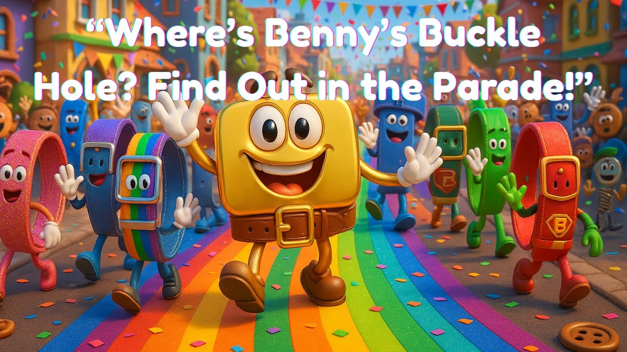 Where’s Benny’s Buckle Hole? Find Out in the Parade!” #nurseryrhymes #toddlermusicvideo  #kidssongs