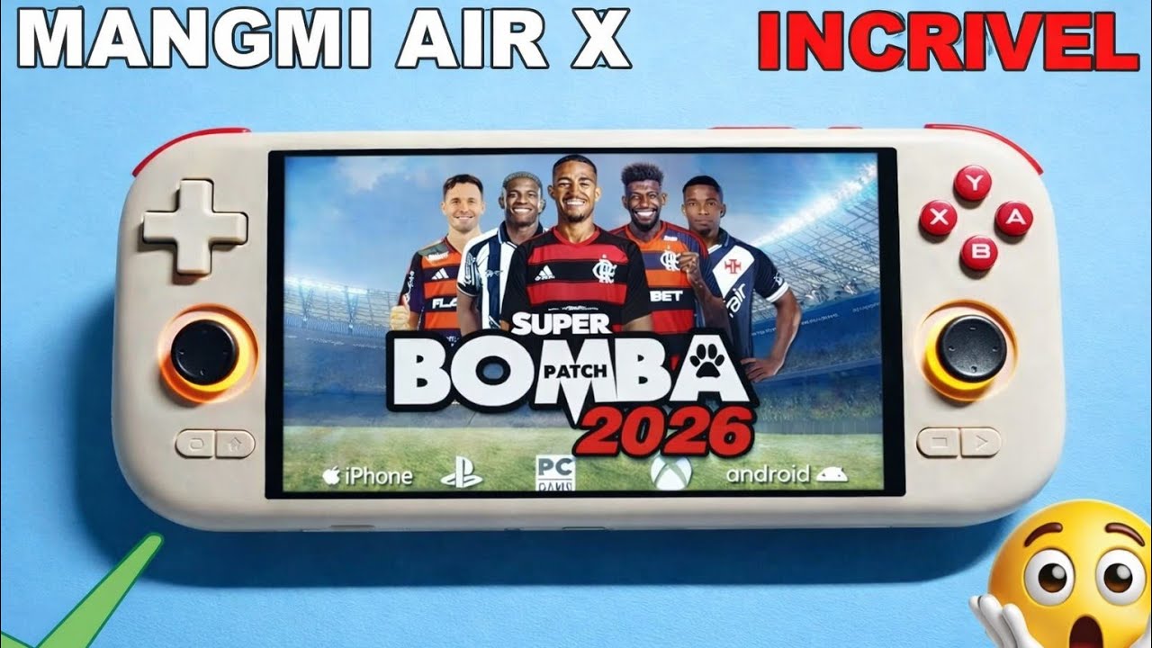 MANGMI AIR X , UNBOXING E TESTES EM JOGOS , INCRIVEL 😲✅