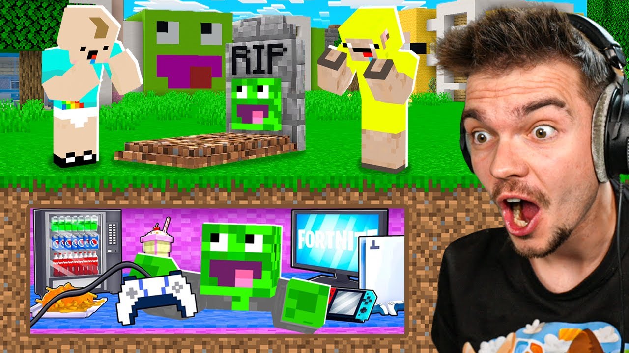 TAJNY POKÓJ w GROBIE ale WSZYSCY MYŚLĄ ŻE NIE ŻYJĘ w Minecraft!