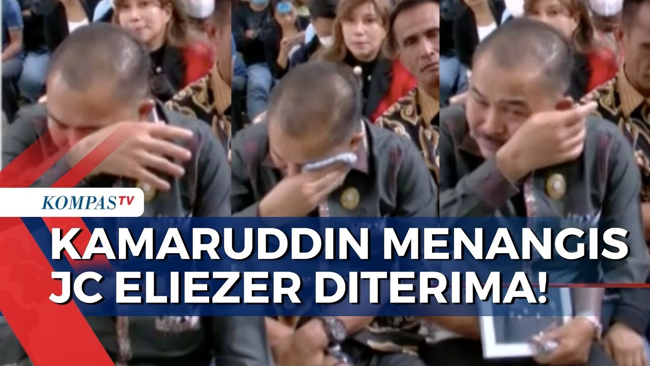 Kamaruddin Menangis Usap Air Mata Pakai Sapu Tangan Dengar JC Eliezer Diterima
