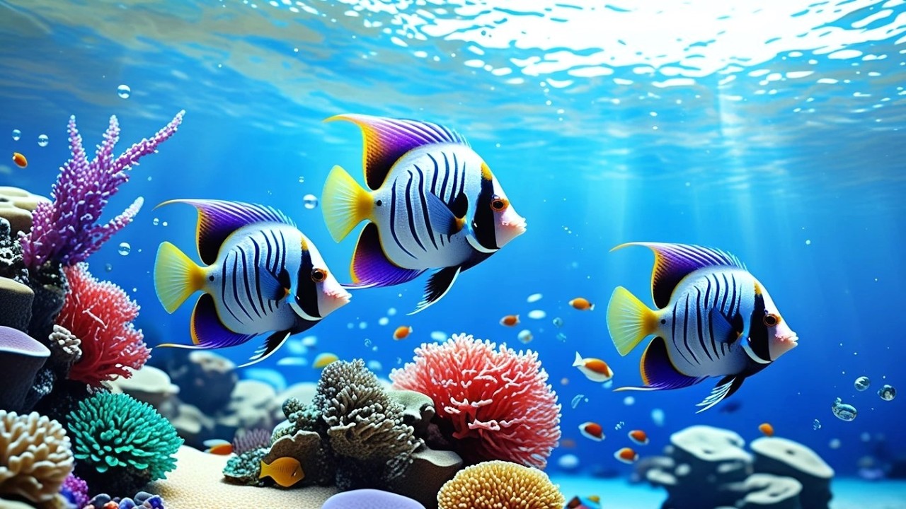 Soothing Aquarium Visuals 4K 🌊 Jellyfish & Peaceful Reef Life