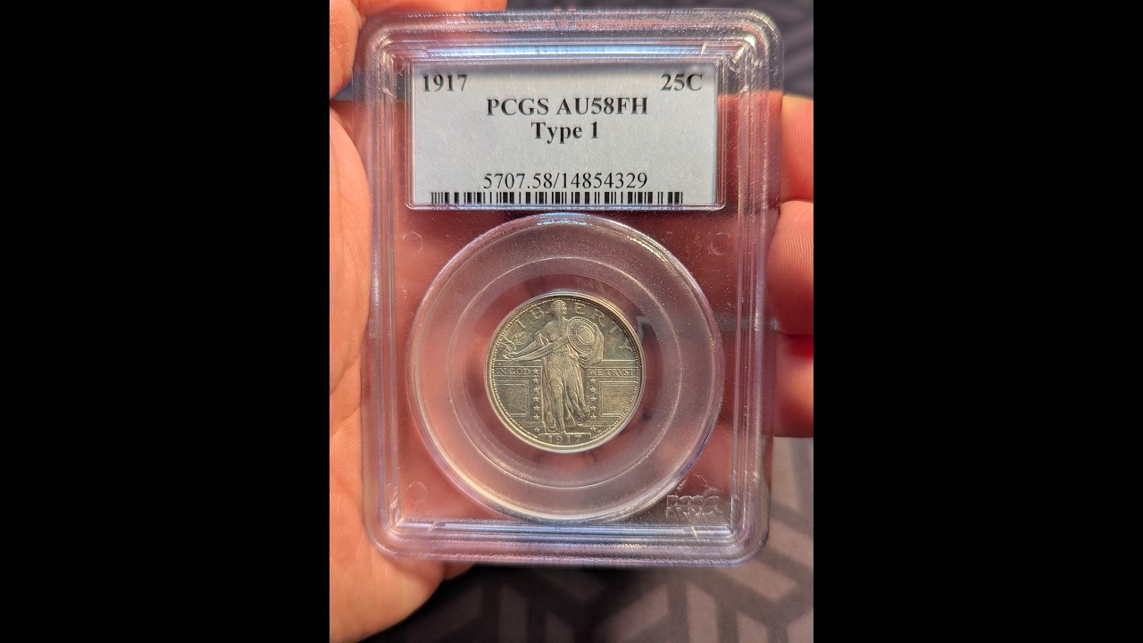 Coin of the Month - 1917 Type 1 Standing Liberty Quarter (PCGS AU 58 FH)