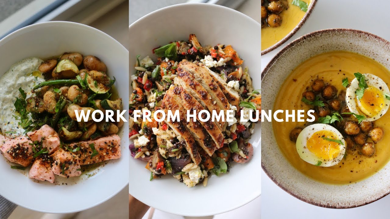 LUNCH RECIPES // WORK FROM HOME & ON THE GO
