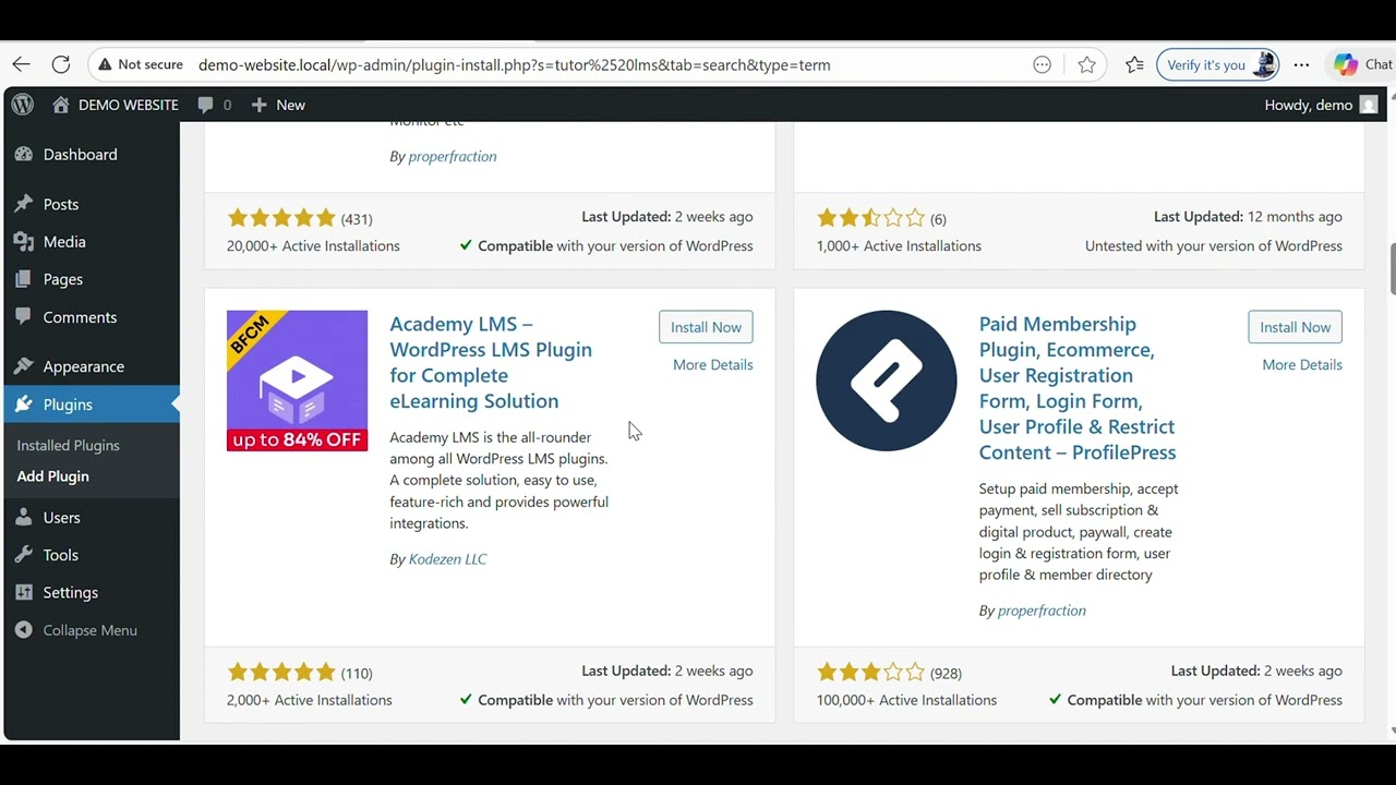 Wordpress free course 6 Plugins