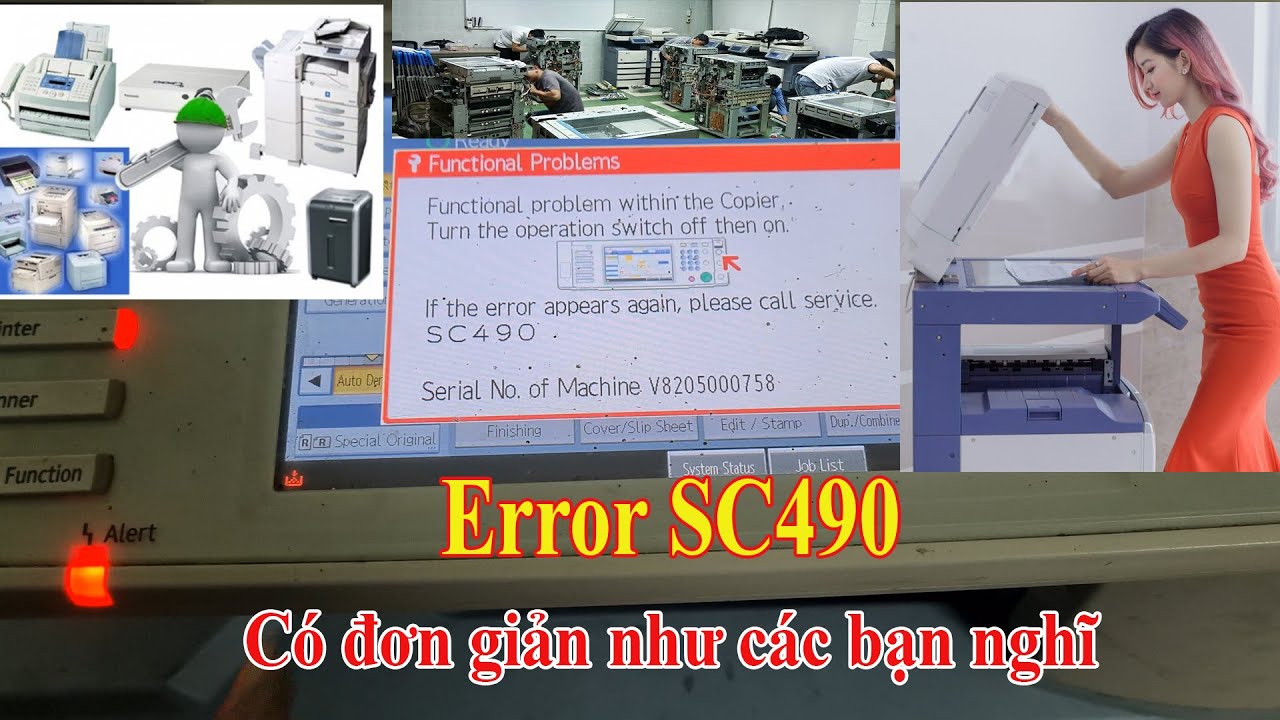 Một lỗi khó chịu Sc490 máy photo đánh lừa người sửa chữa Ricoh Error Code 490 Fix