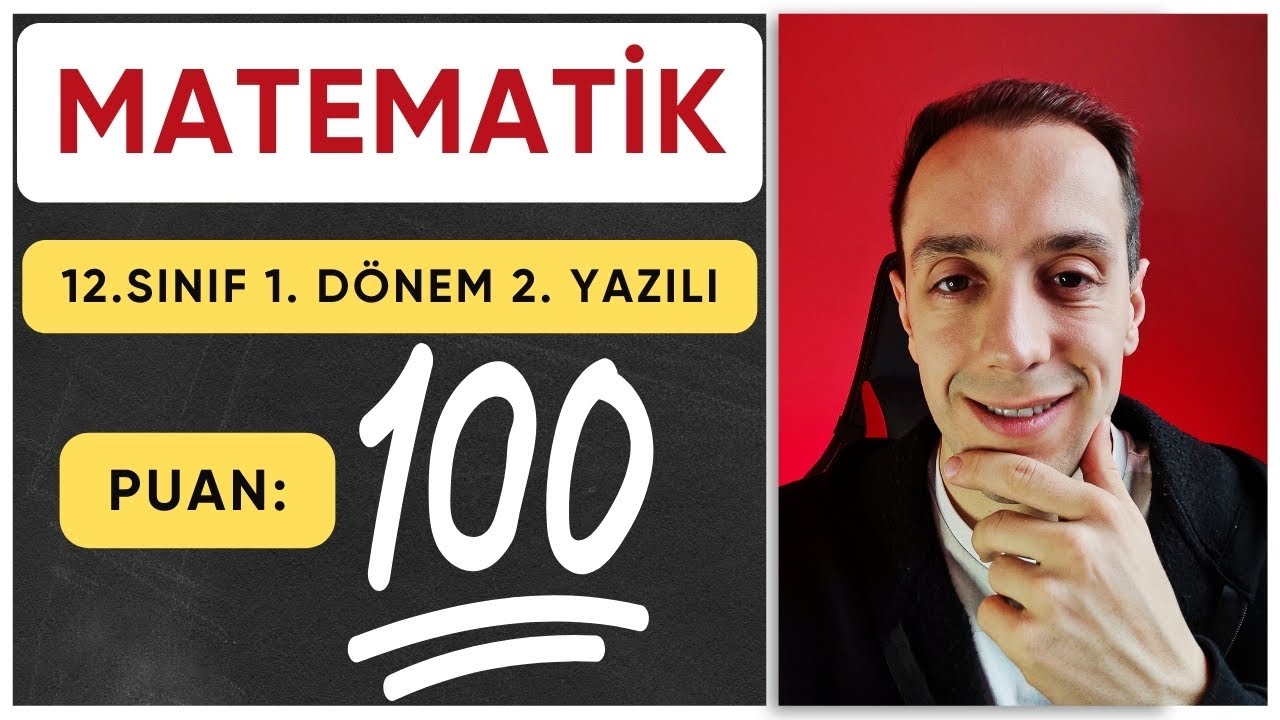 12. Sınıf Matematik 1. Dönem 2. Yazılı Hazırlık Soruları | 2025 - 2026 | Gökhan Hoca