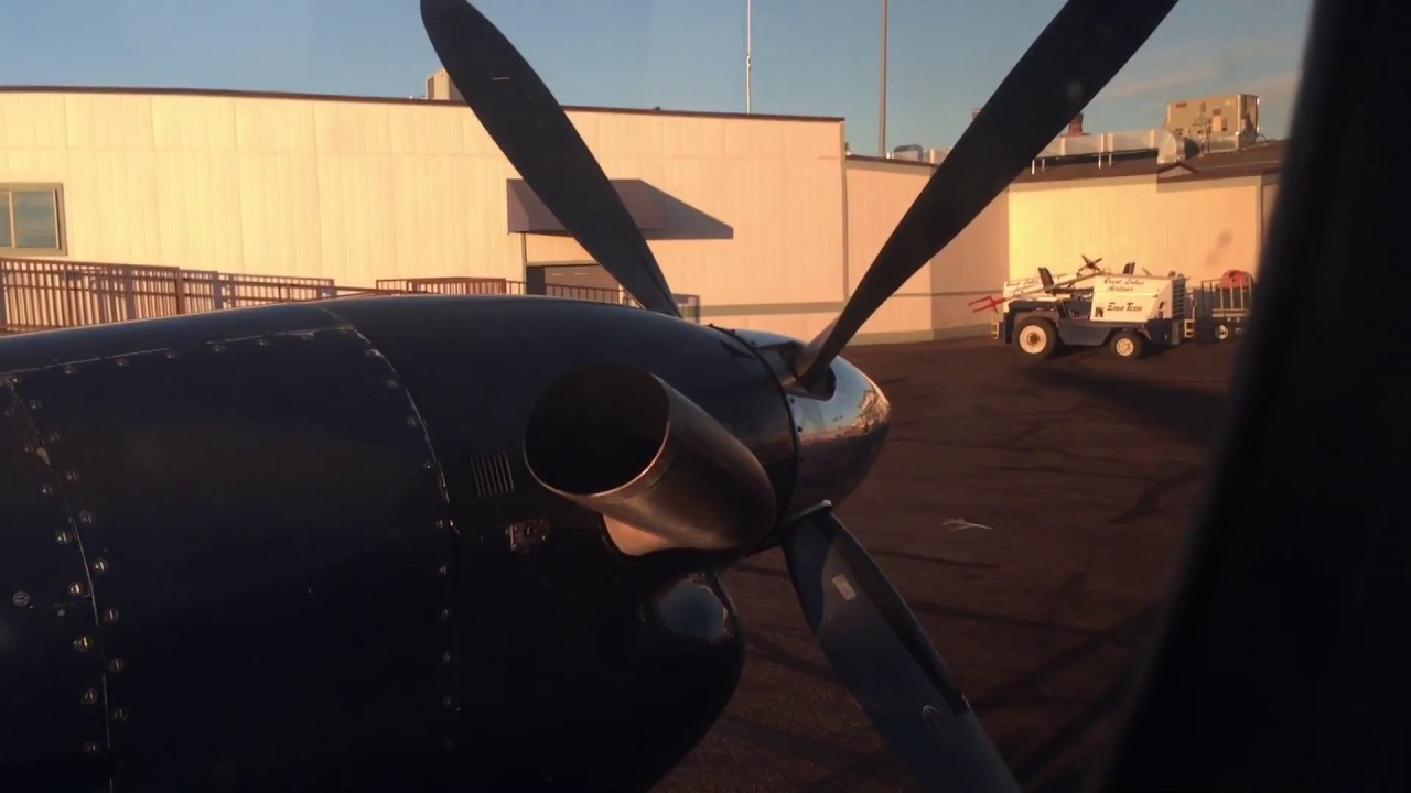Great Lakes Beech 1900D Startup, Taxi, Run Up, Takeoff, Landing - Prescott, AZ to Los Angeles, CA