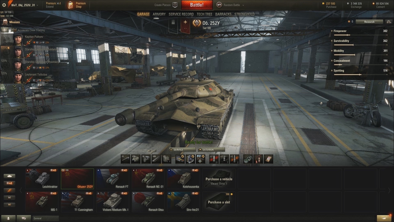 World of Tanks CZ (203.d&iacute;l) - Objekt 252U