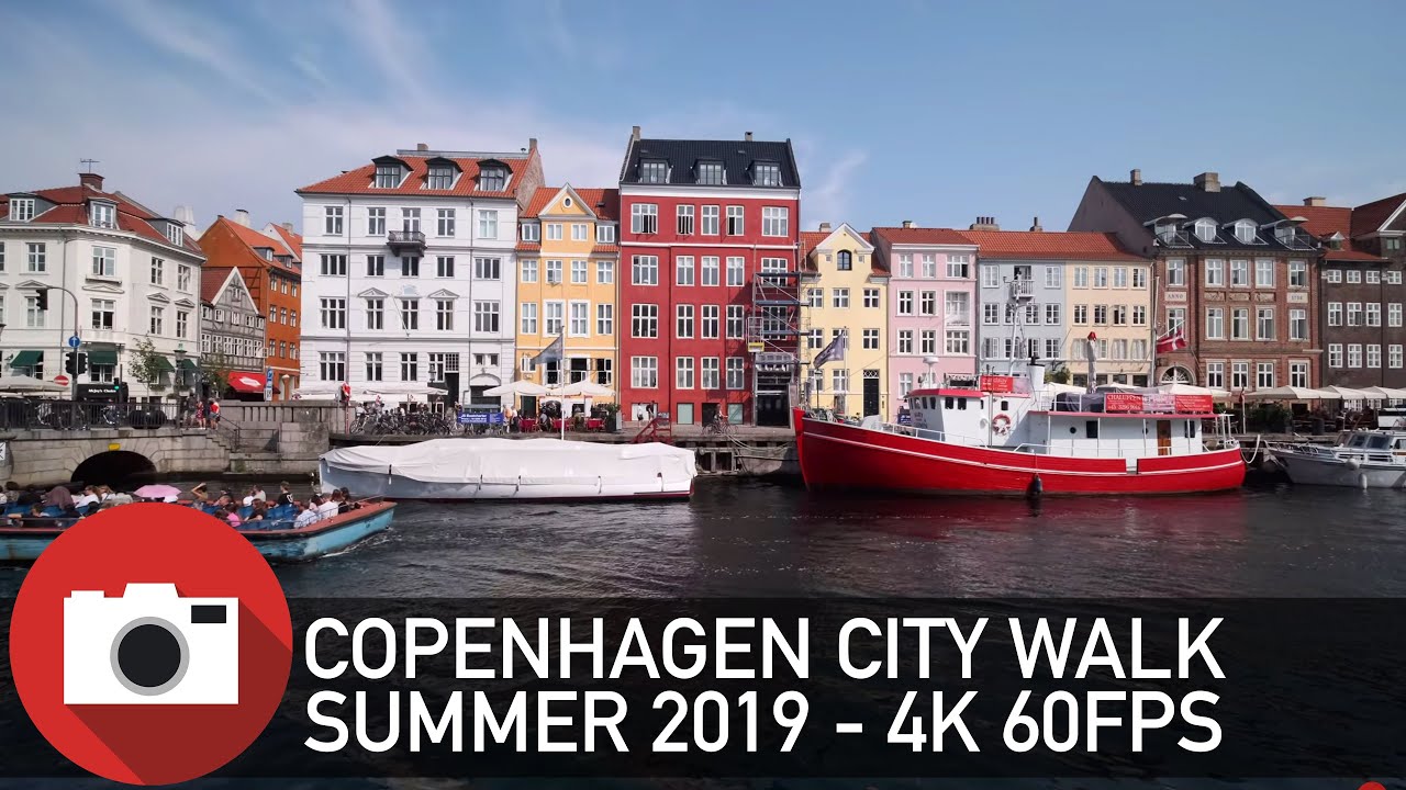 Прогулка по Копенгагену - медленное телевидение - лето 2019 - 4K 60fps (DJI Ronin SC)