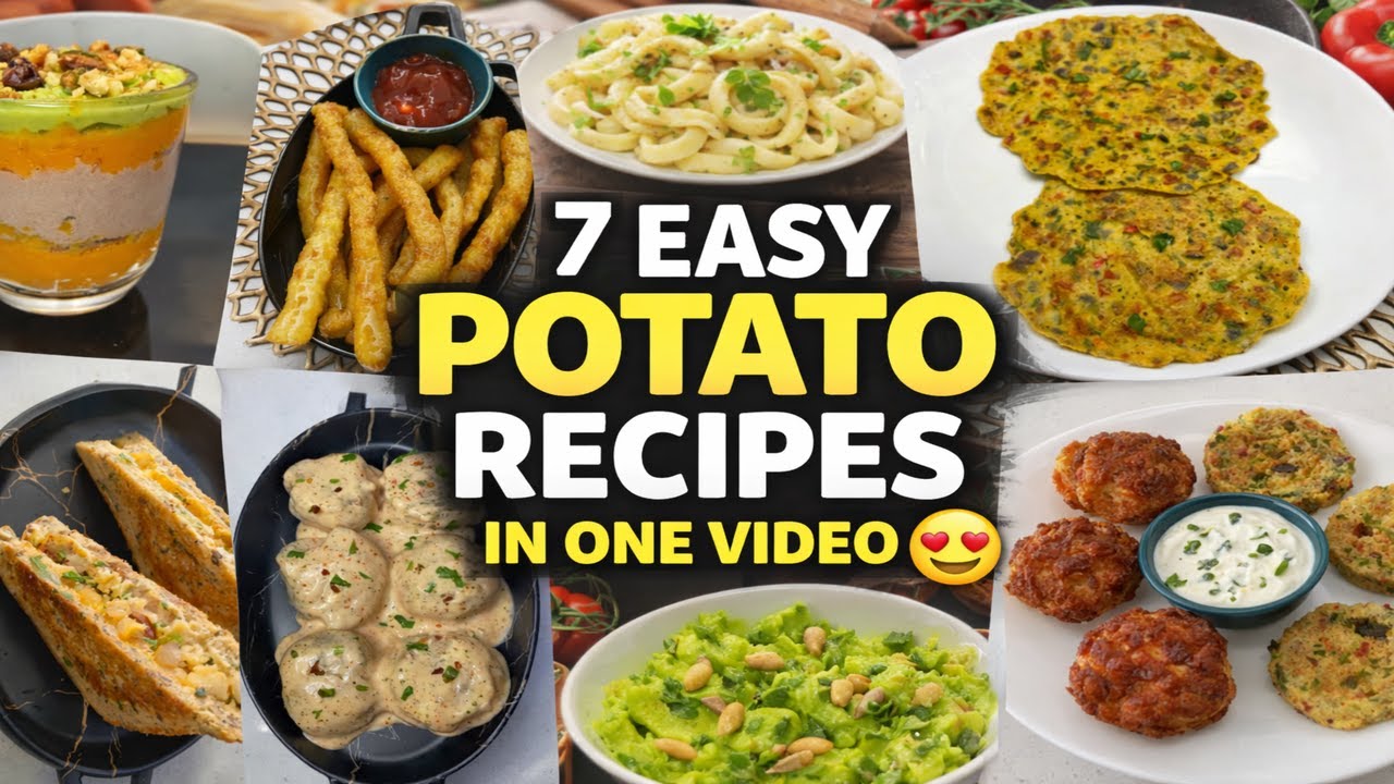 7 Easy Potato Recipes in One Video 😍🥔 | Easy Meals & Snacks