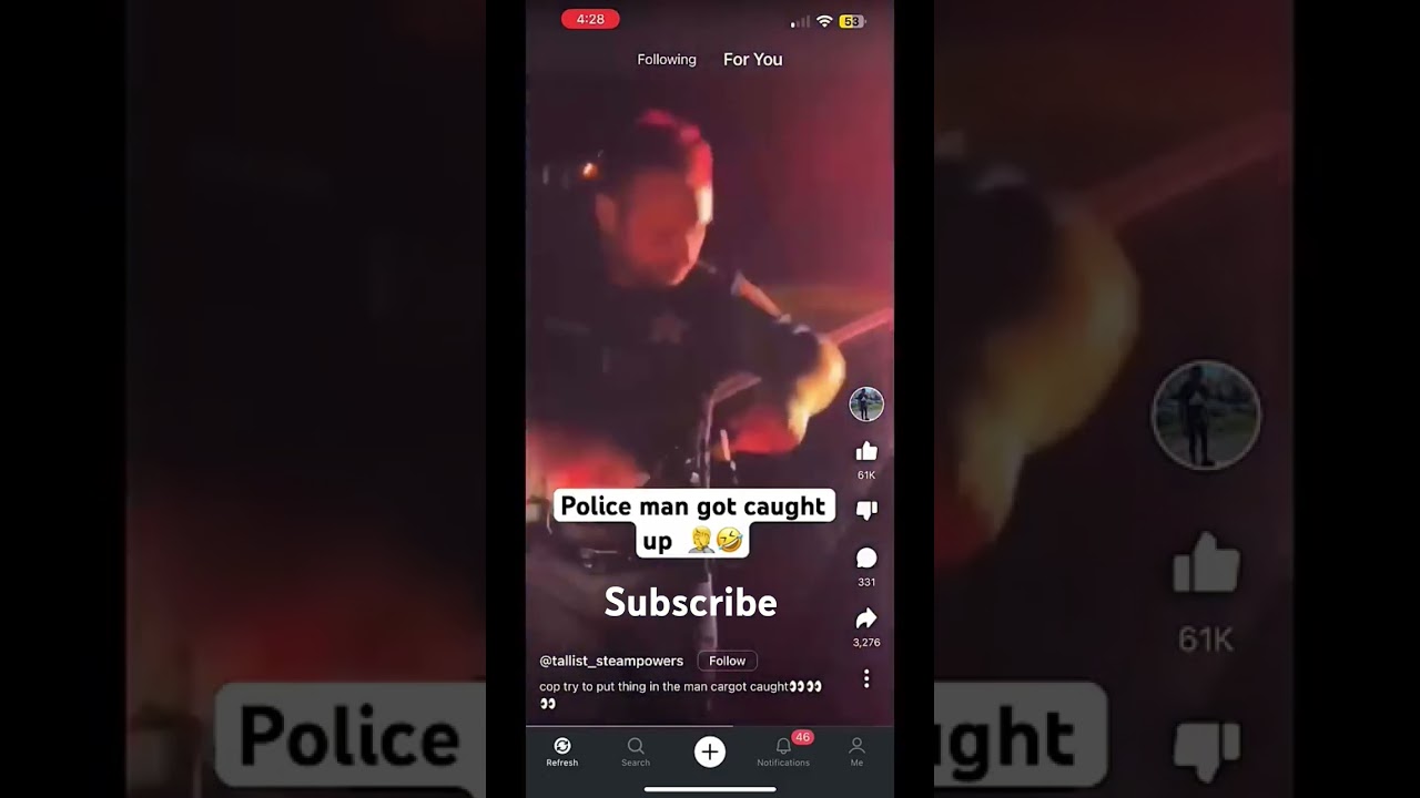 Cop gets caught sniffing drugs😭🤣😂👀👀#like #trending #funny #comedy #wow