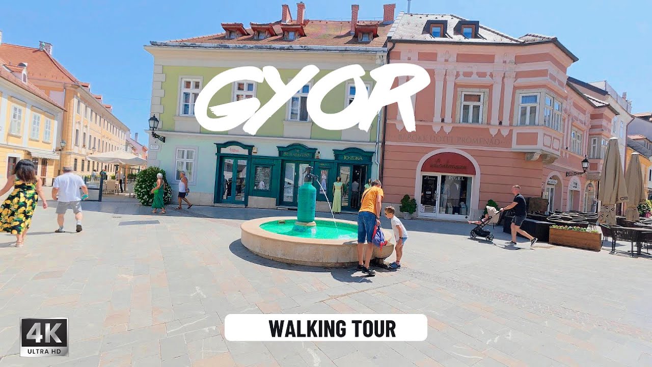 Hidden Gems of a Magical Town-Győr ,Hungary | Walking Tour 4K