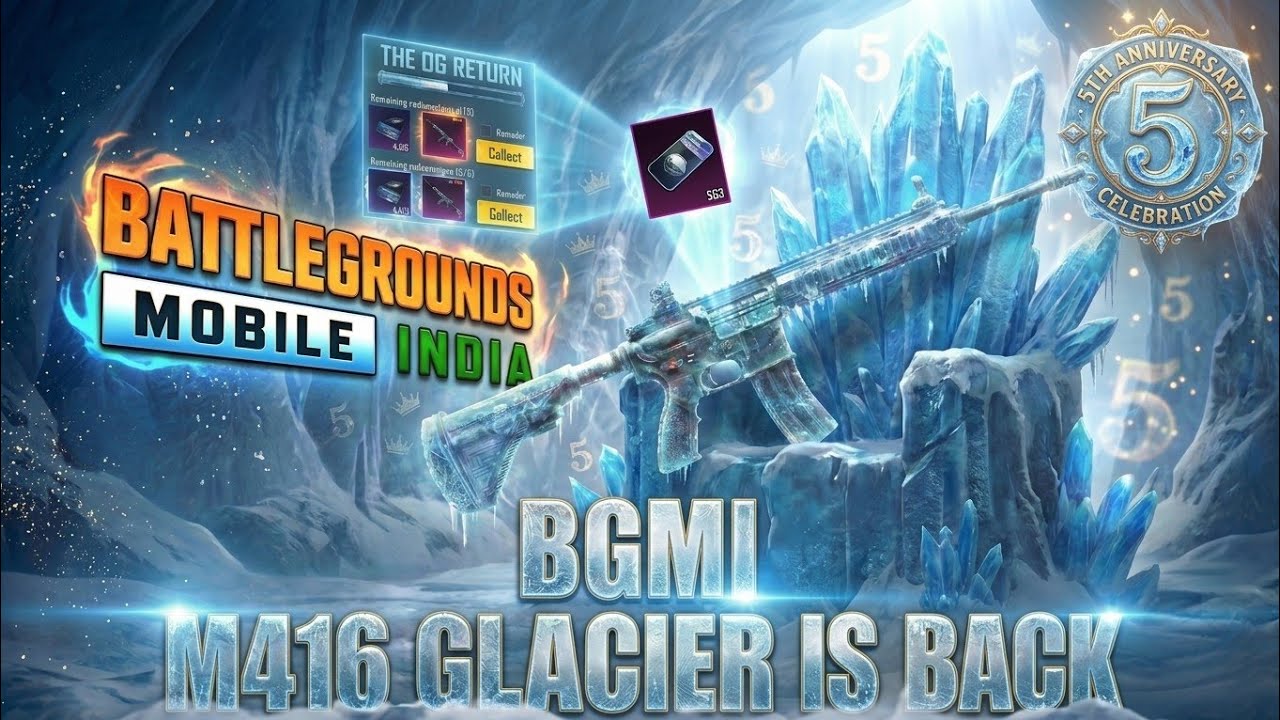 Finally 😍 M416 Glacier 100% Coming In Bgmi Next Classic Crate / Bgmi 4.5 Anniversary update Coming  