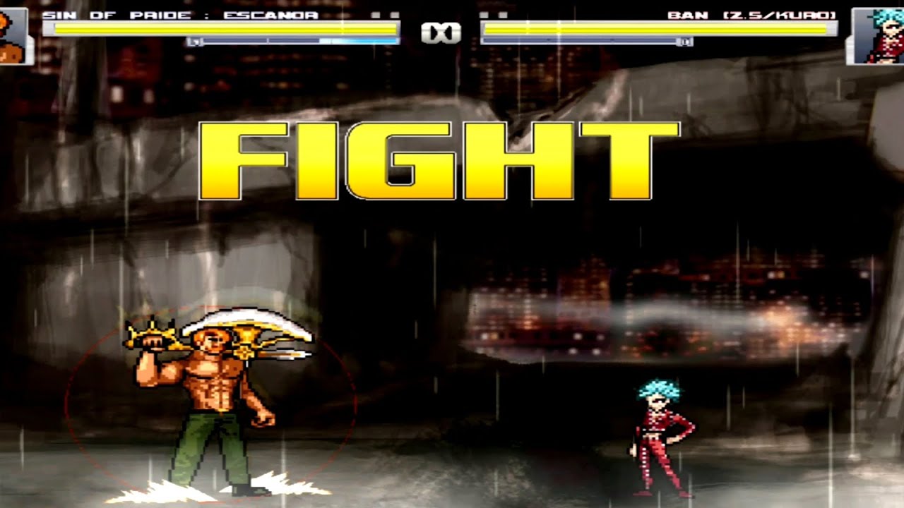 Escanor vs Ban in Mugen 