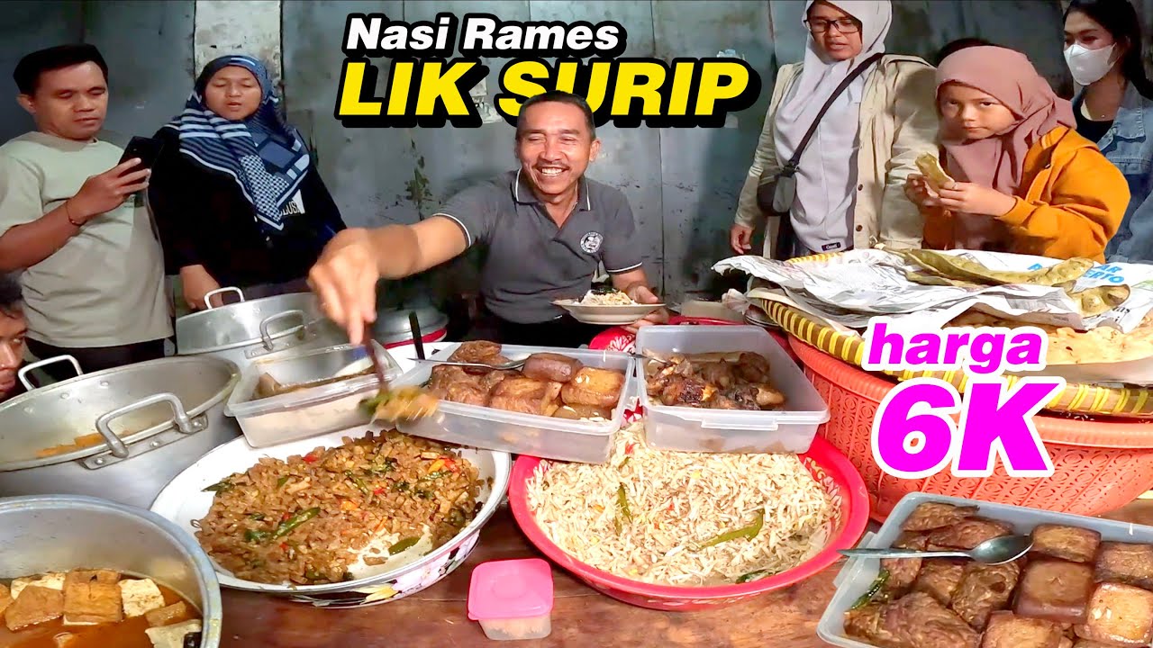 Nasi Rames Lik Surip | Kuliner Malam Purwokerto sudah 20 Tahun