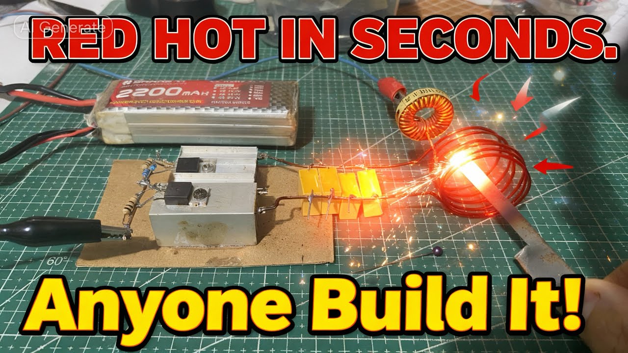 “Testing a Simple Induction Heater Circuit – Anyone Can Build It!”