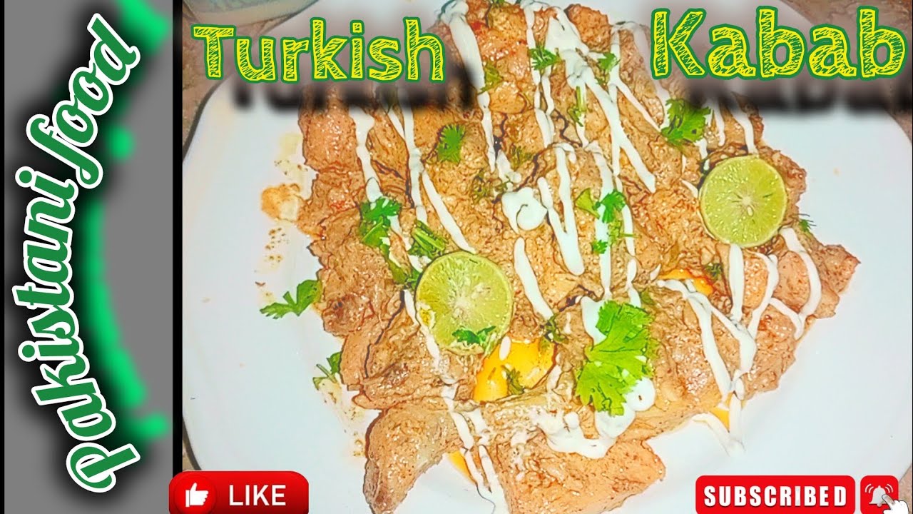 Turkish Kabab Easy Recipe by Pakistani food 👍👍👍