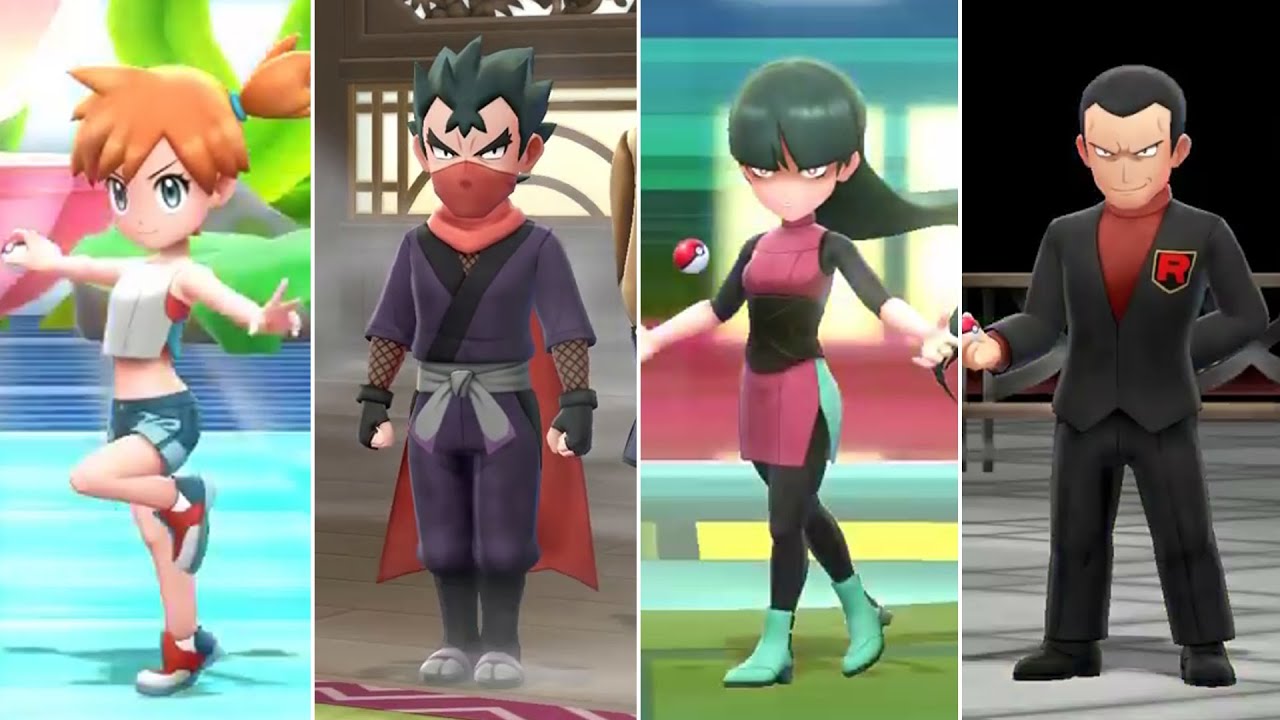 Pokémon Let's Go Pikachu & Eevee - All Gym Leader Battles