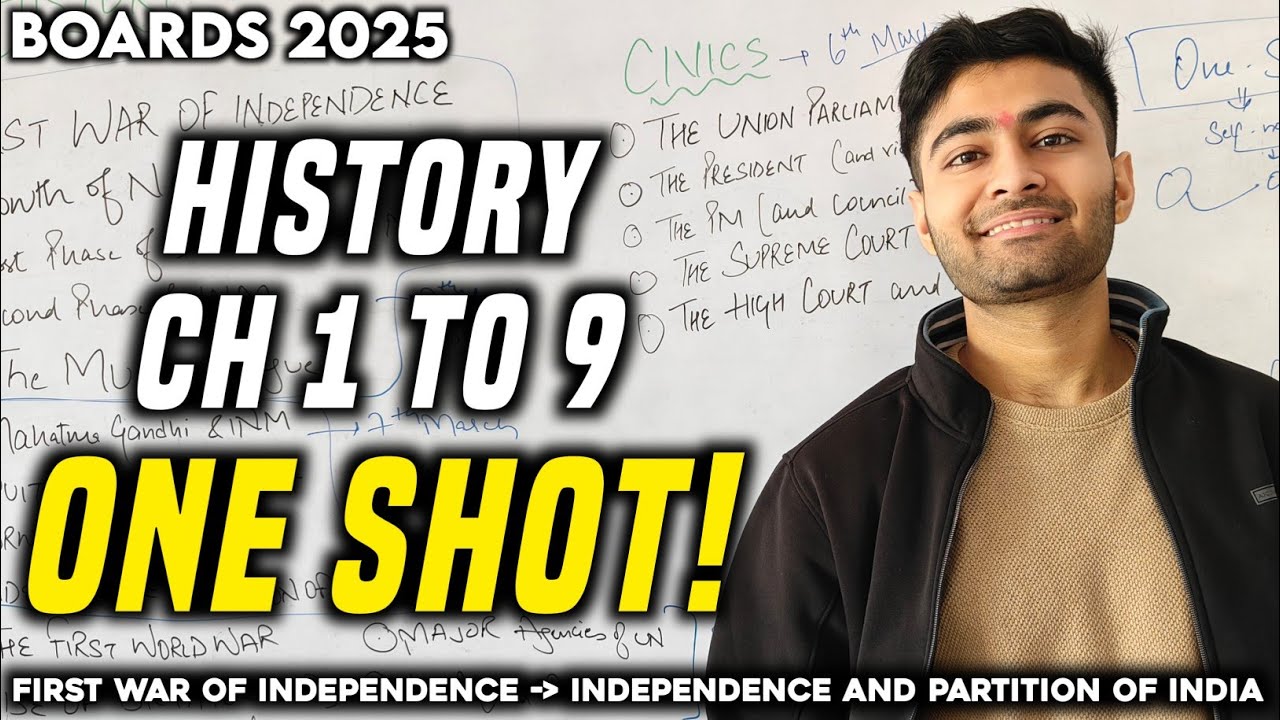 ICSE 10th: History MAHA MARATHON 🔥 - Ch 1 to 9 OneShot!
