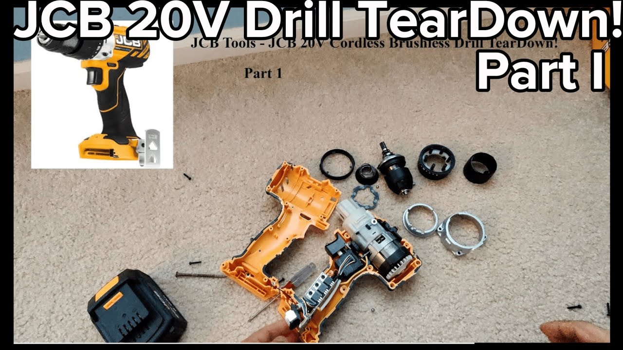 JCB 20V Cordless Drill Teardown! Part 1