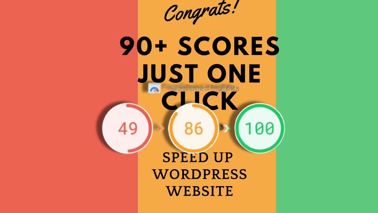 WordPress Speed Optimization: Boost Your Website's Performance (Just One Click) #googlepagespeed