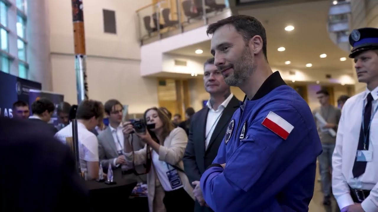 Spotkania Sławosza Uznańskiego-Wiśiewskeigo, astronauty projektowego ESA ze studentami.